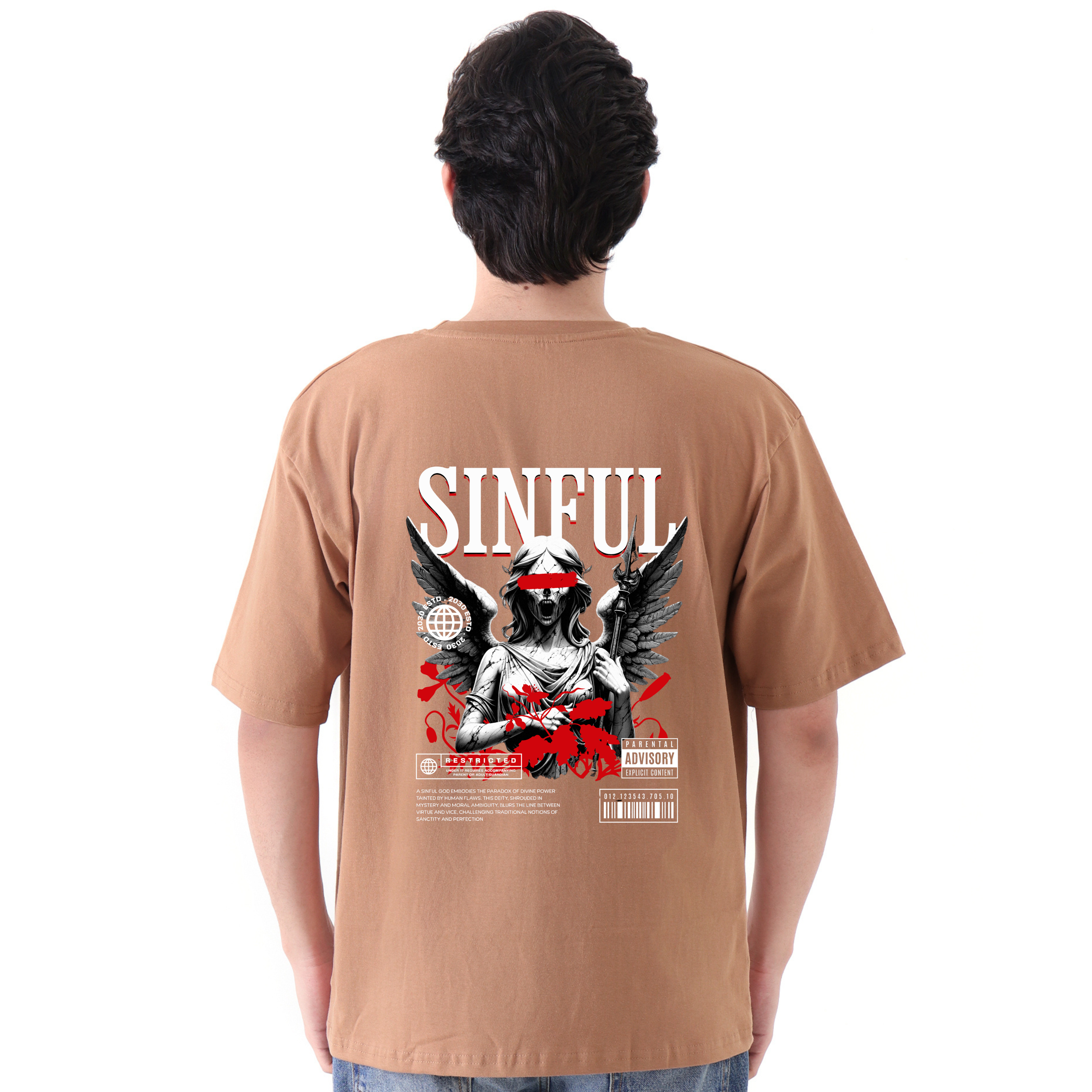 Sinful - Brown - Oversized Tshirt