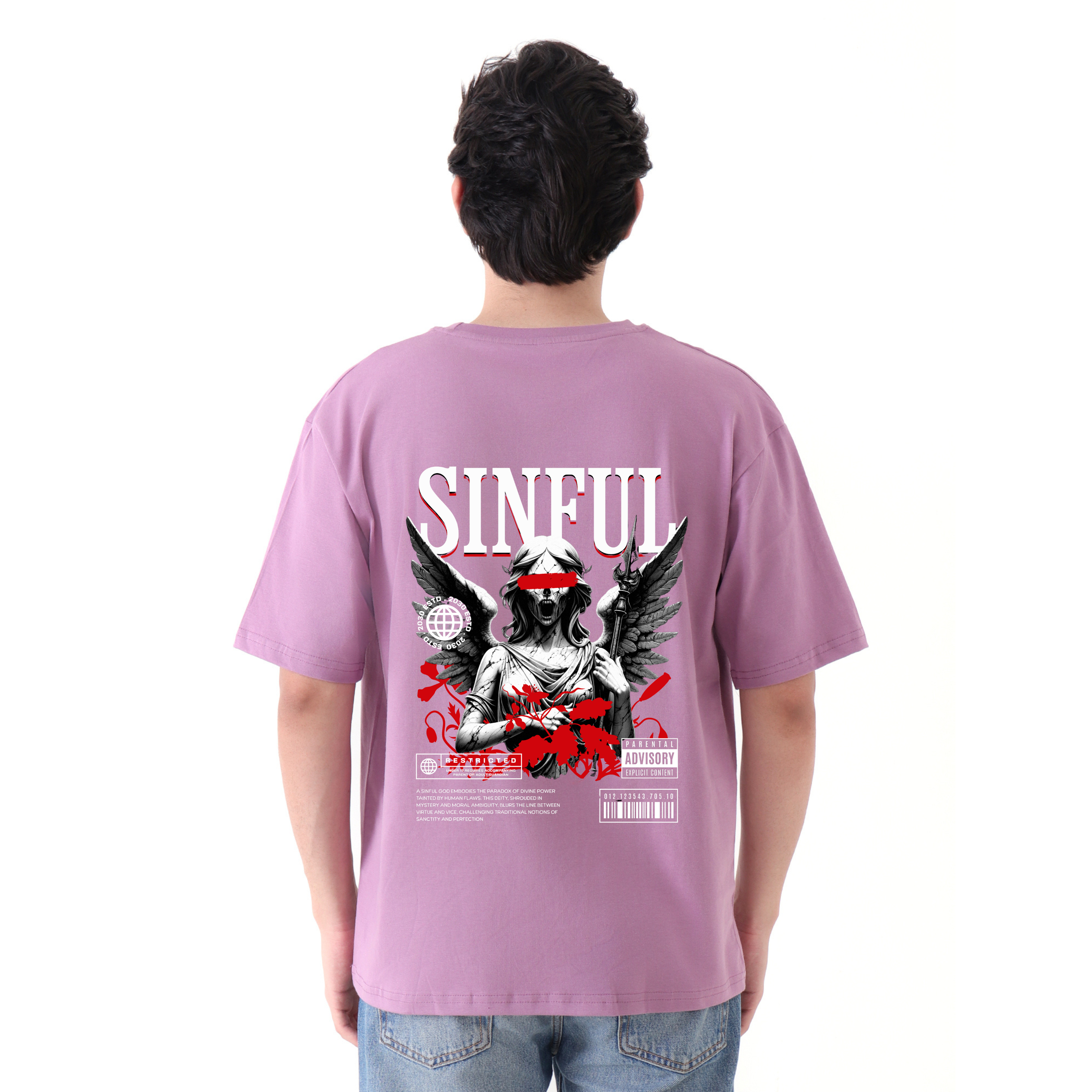 Sinful - Lavender - Oversized Tshirt