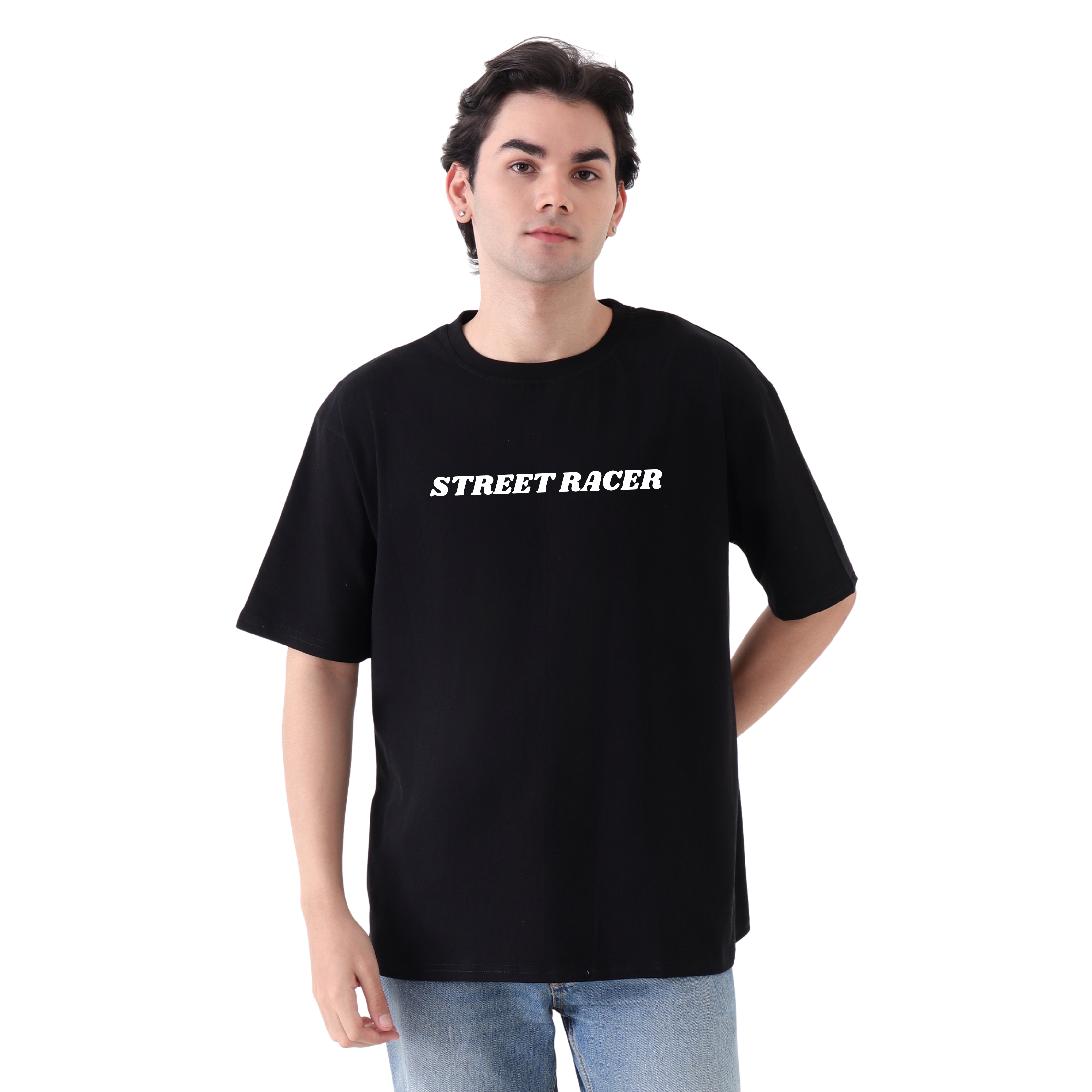 Street Racer - Black - Oversized Tshirt