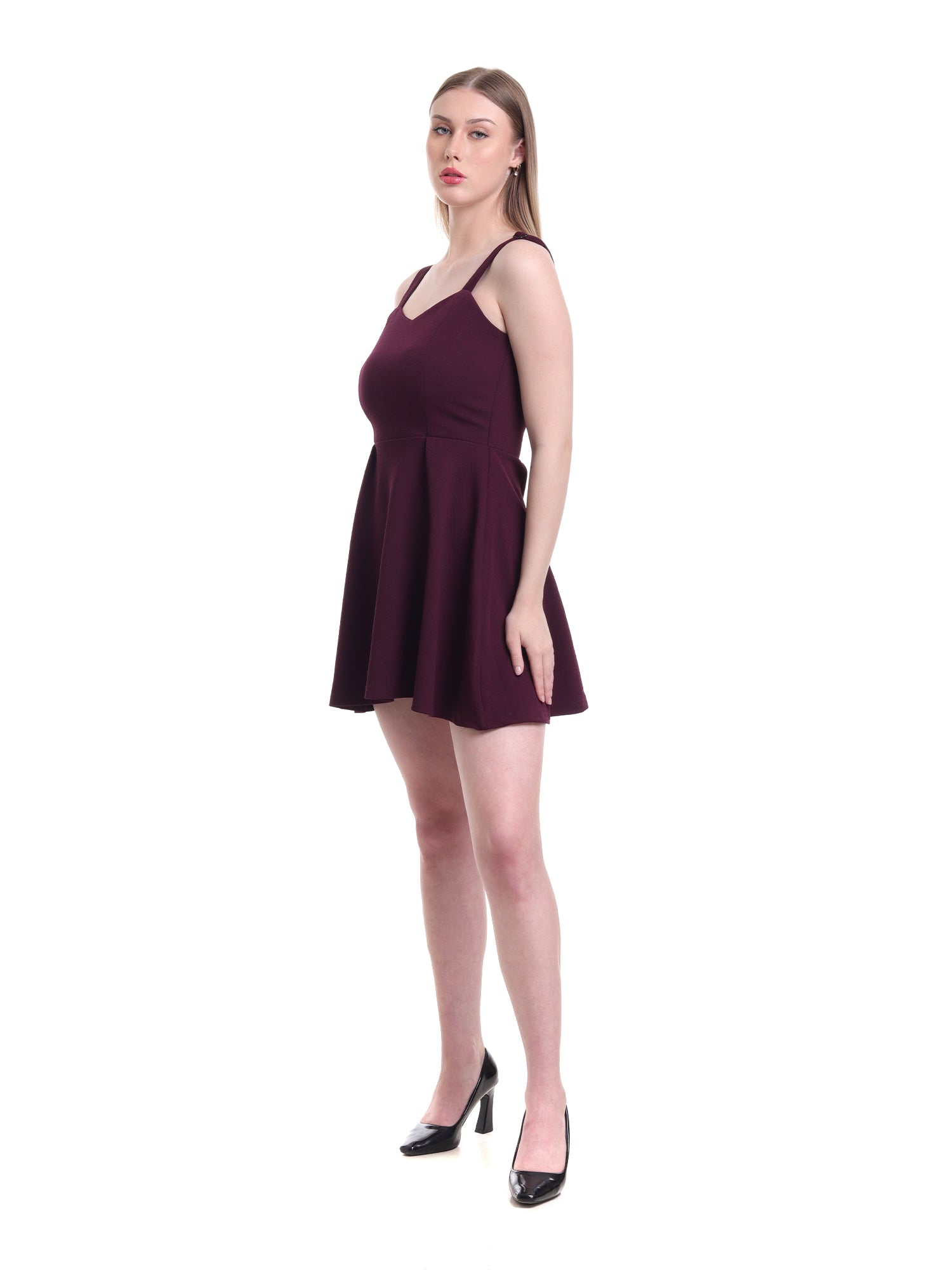 Mehroon Elegance Dress