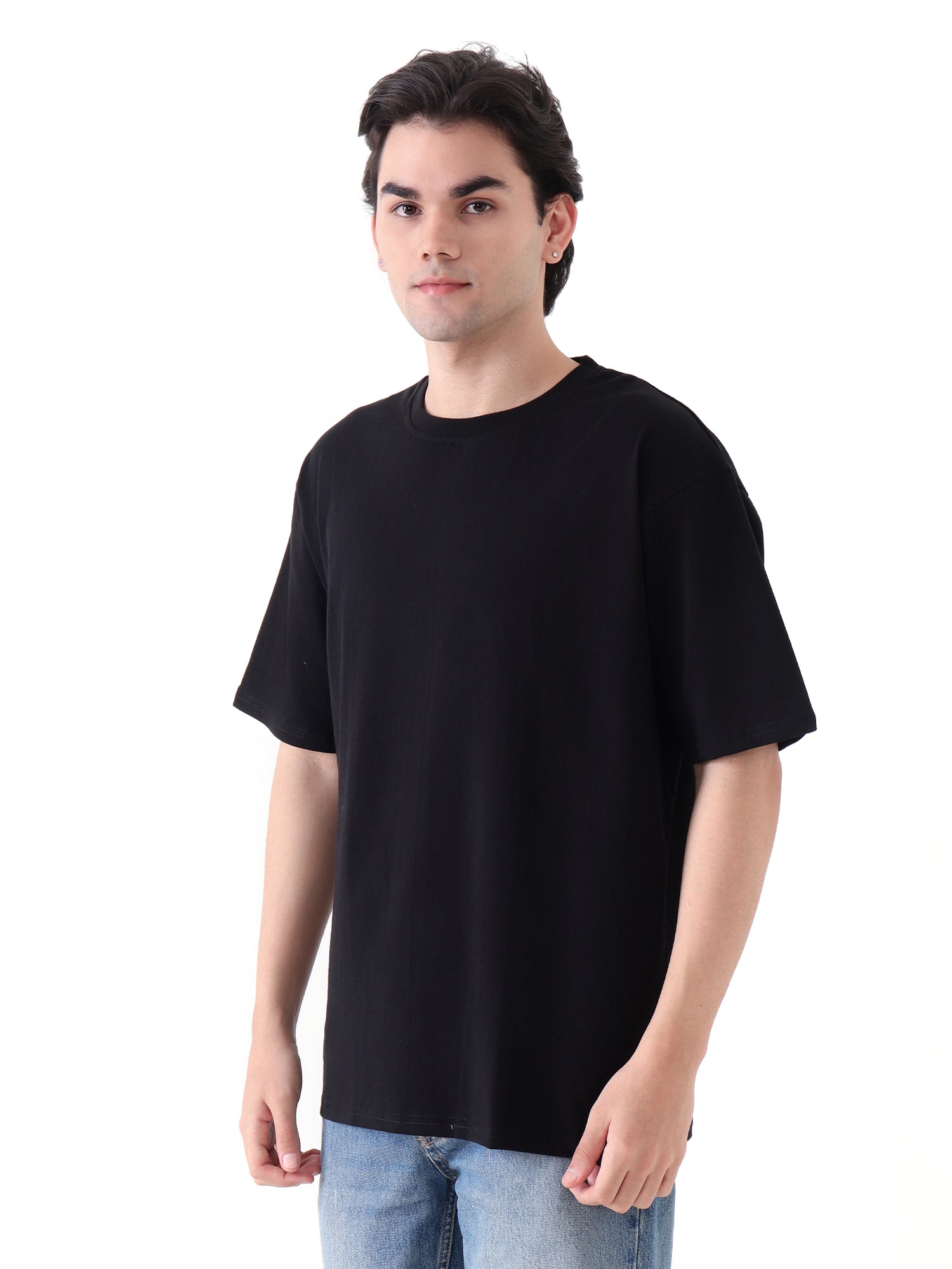 Black oversized T-shirts for mens