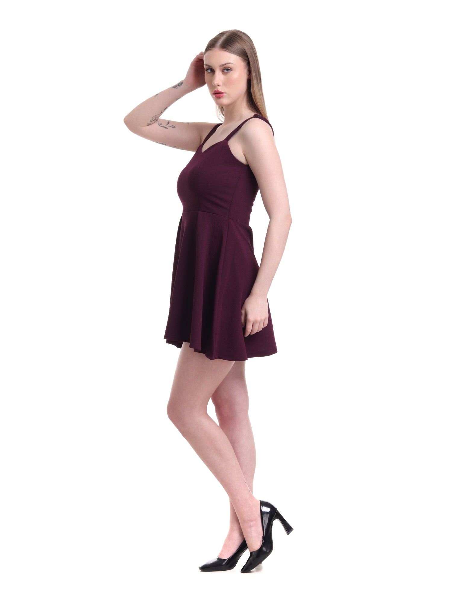 Mehroon Elegance Dress