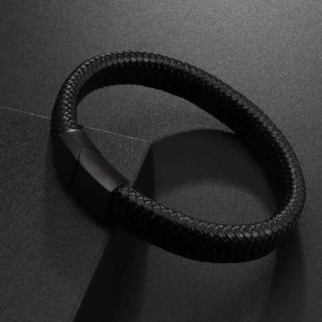 Braided Leather Bracelet For Men By Pyjamawala