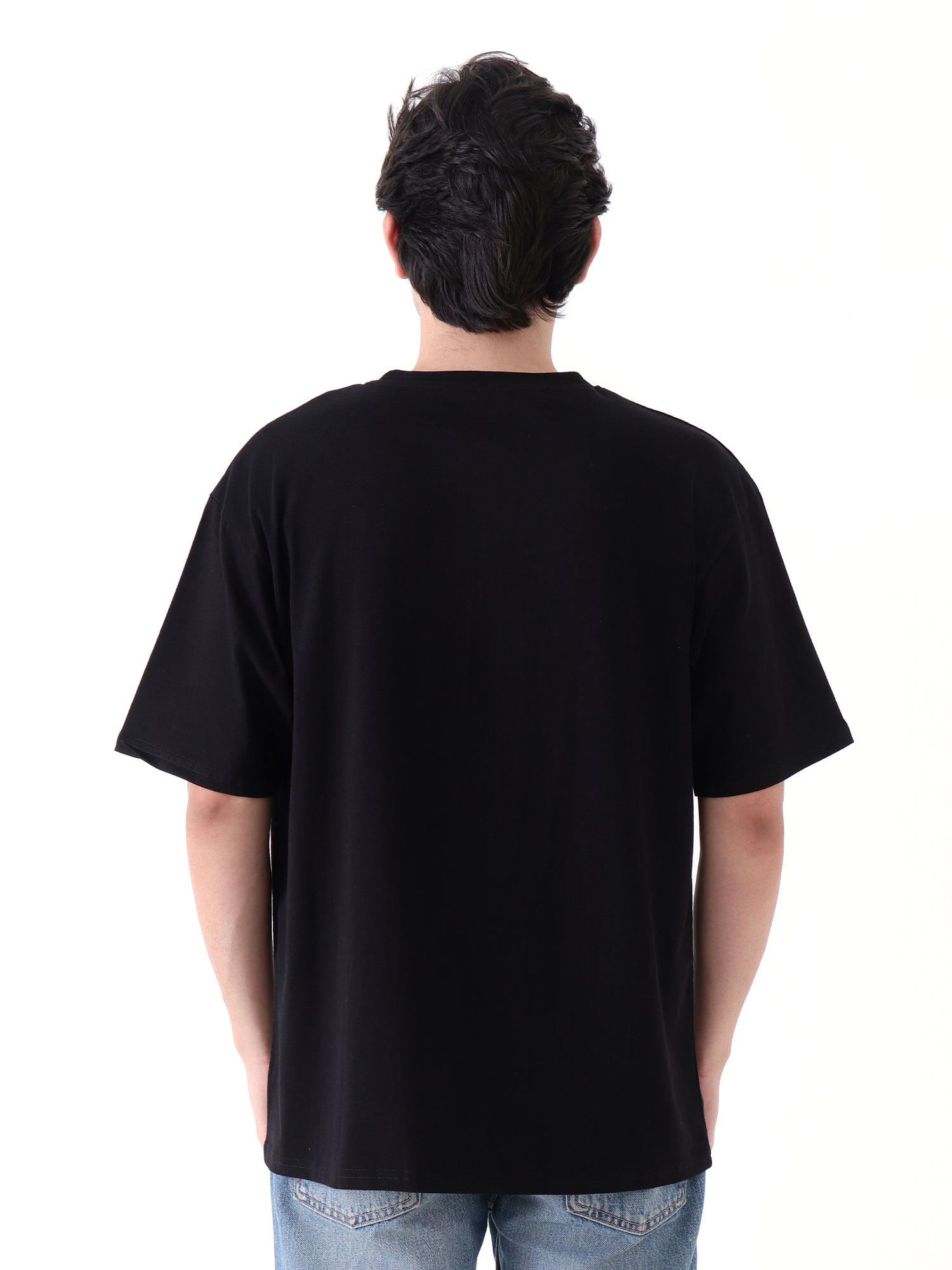 Black oversized T-shirts for mens