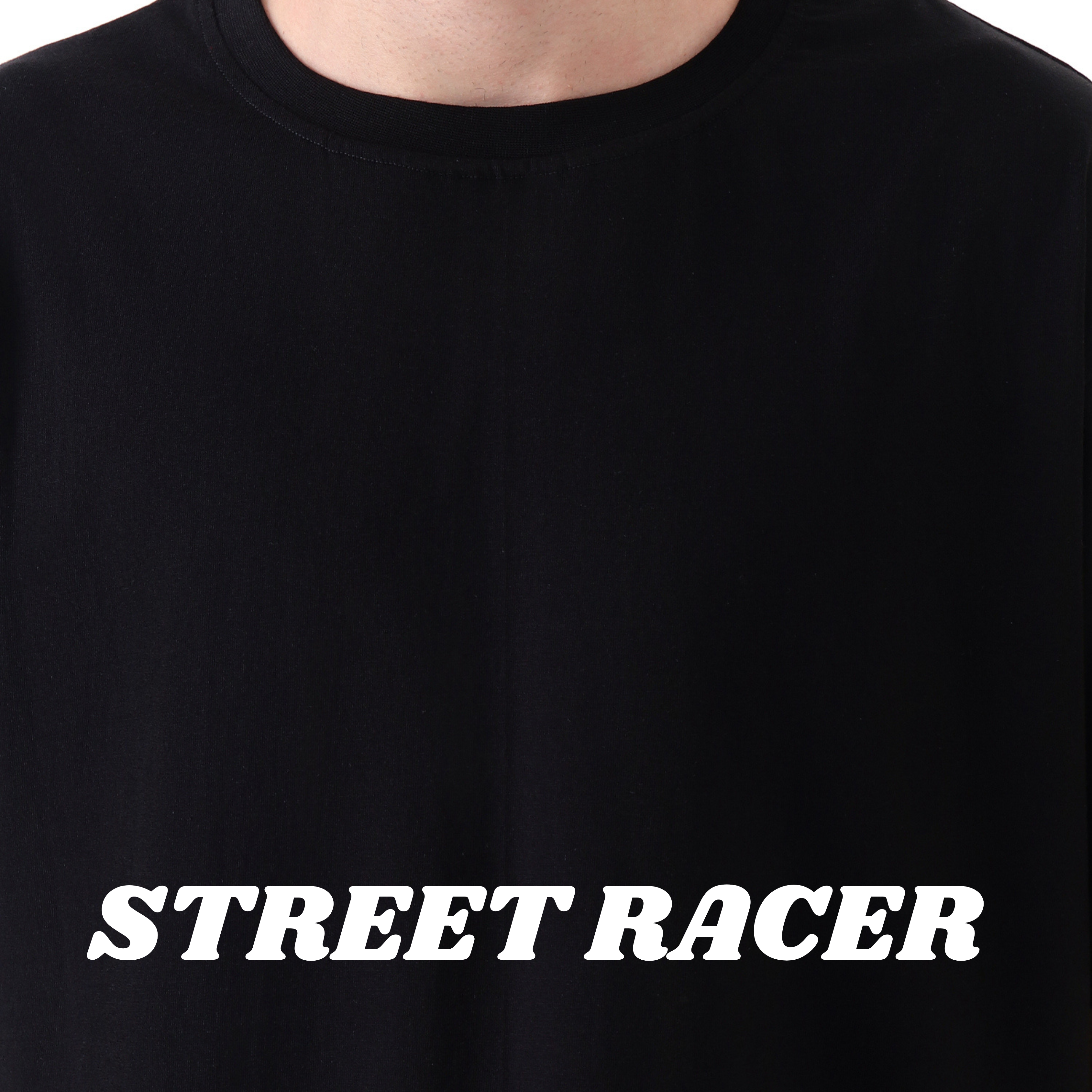 Street Racer - Black - Oversized Tshirt