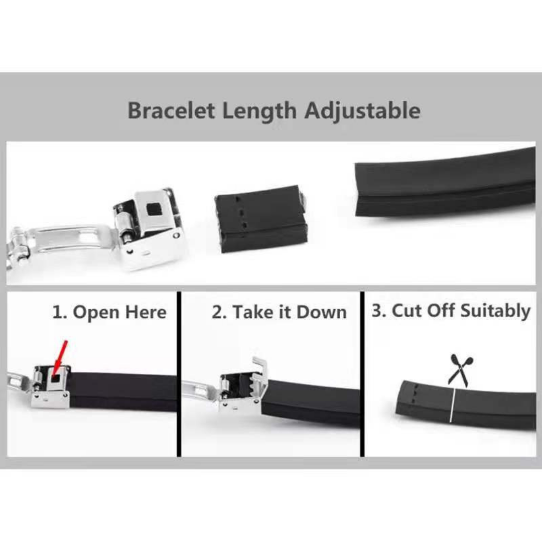 Textured Silver-Plated Bracelet For Men By Pyjamawala