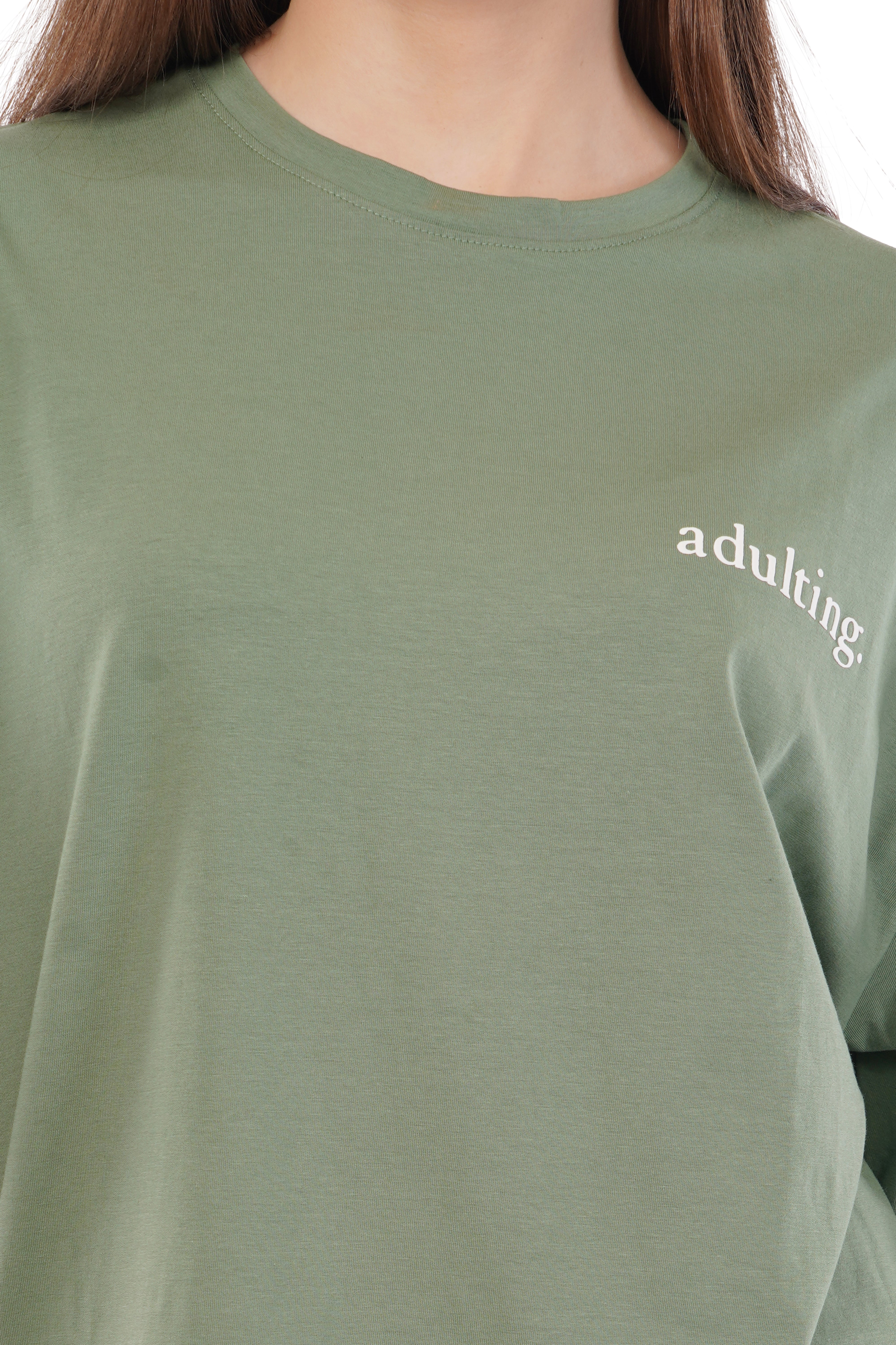 Adulting Oversized T-Shirt (Green)