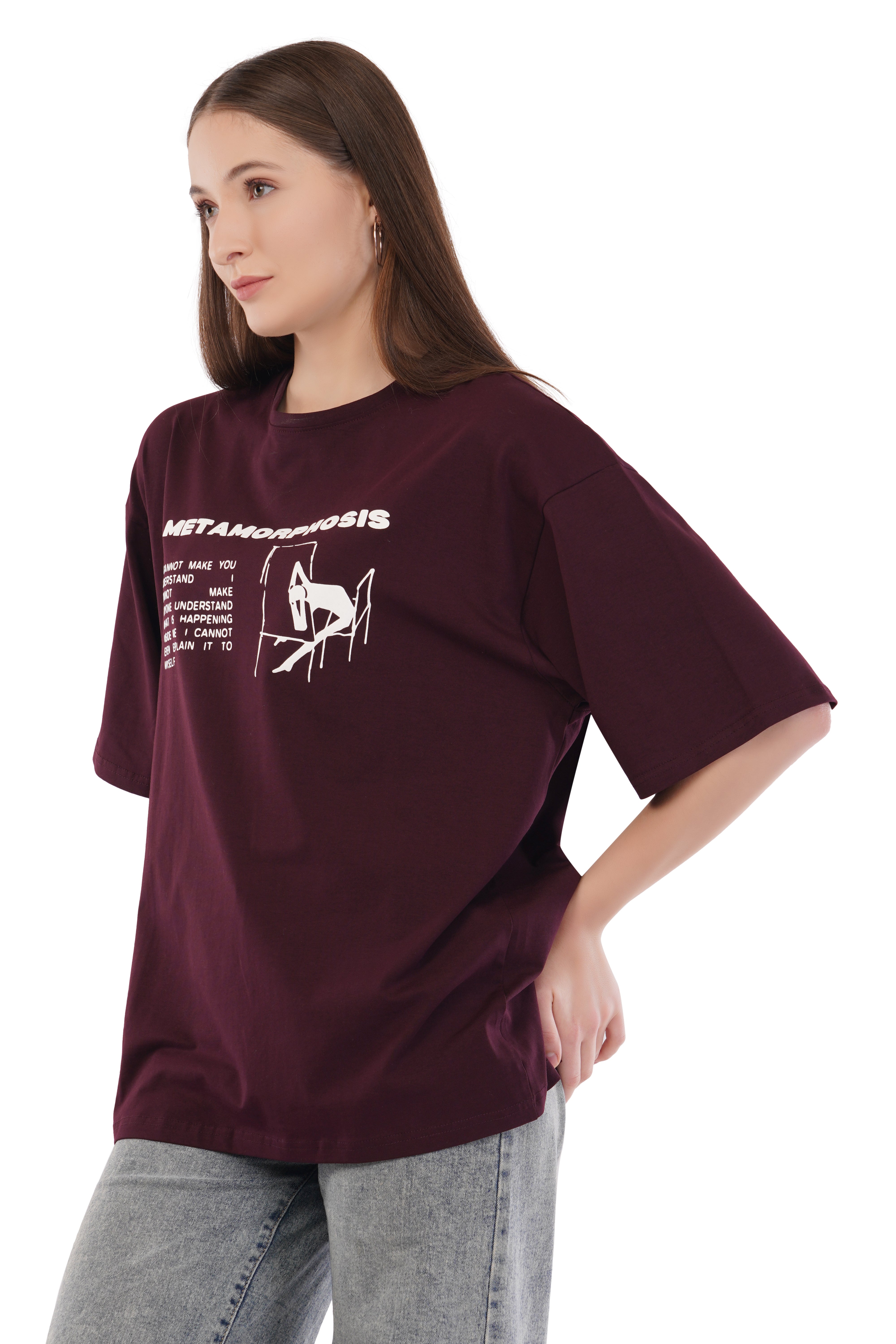 Metamorphosis Oversized T-Shirt (Brown)