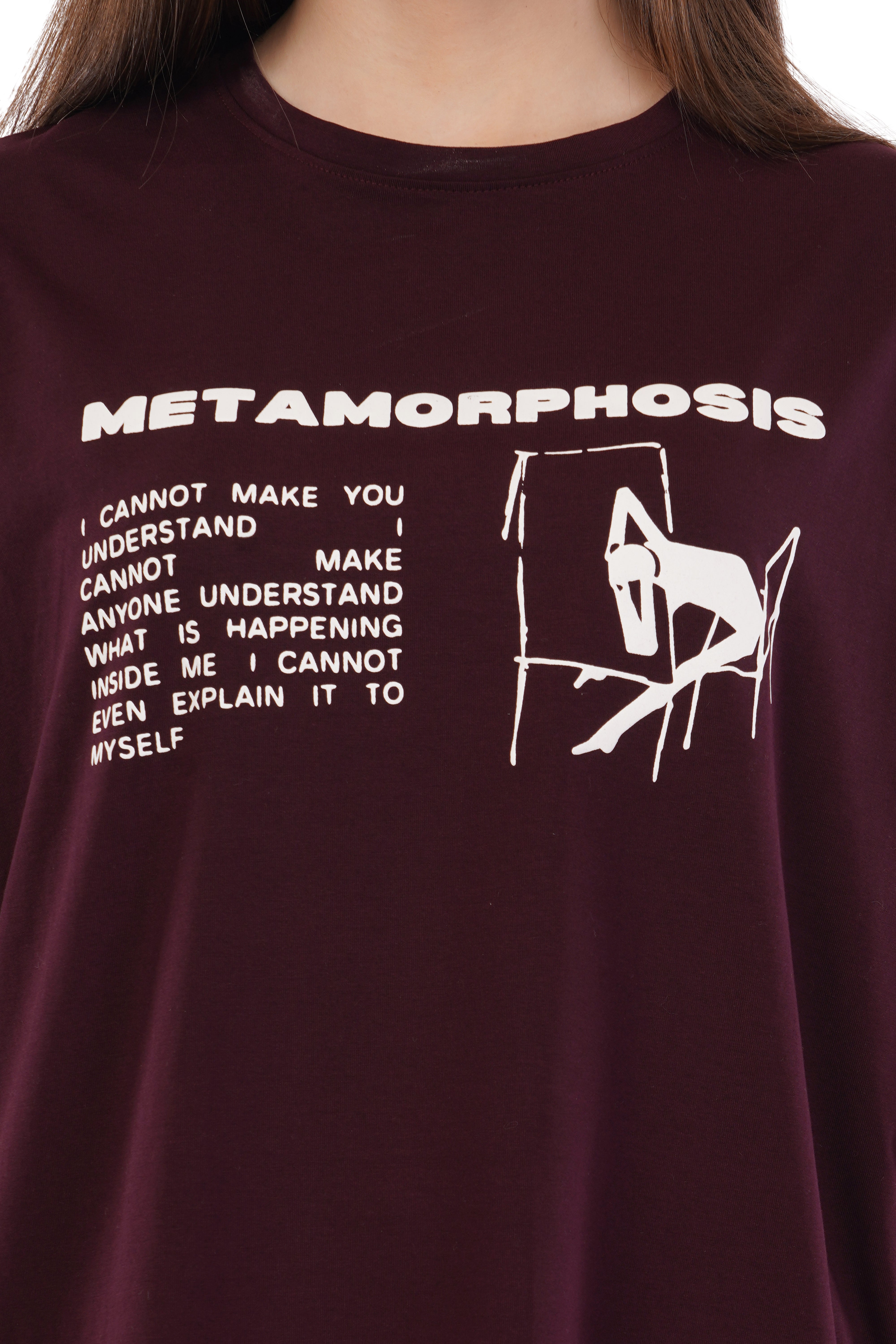 Metamorphosis Oversized T-Shirt (Brown)