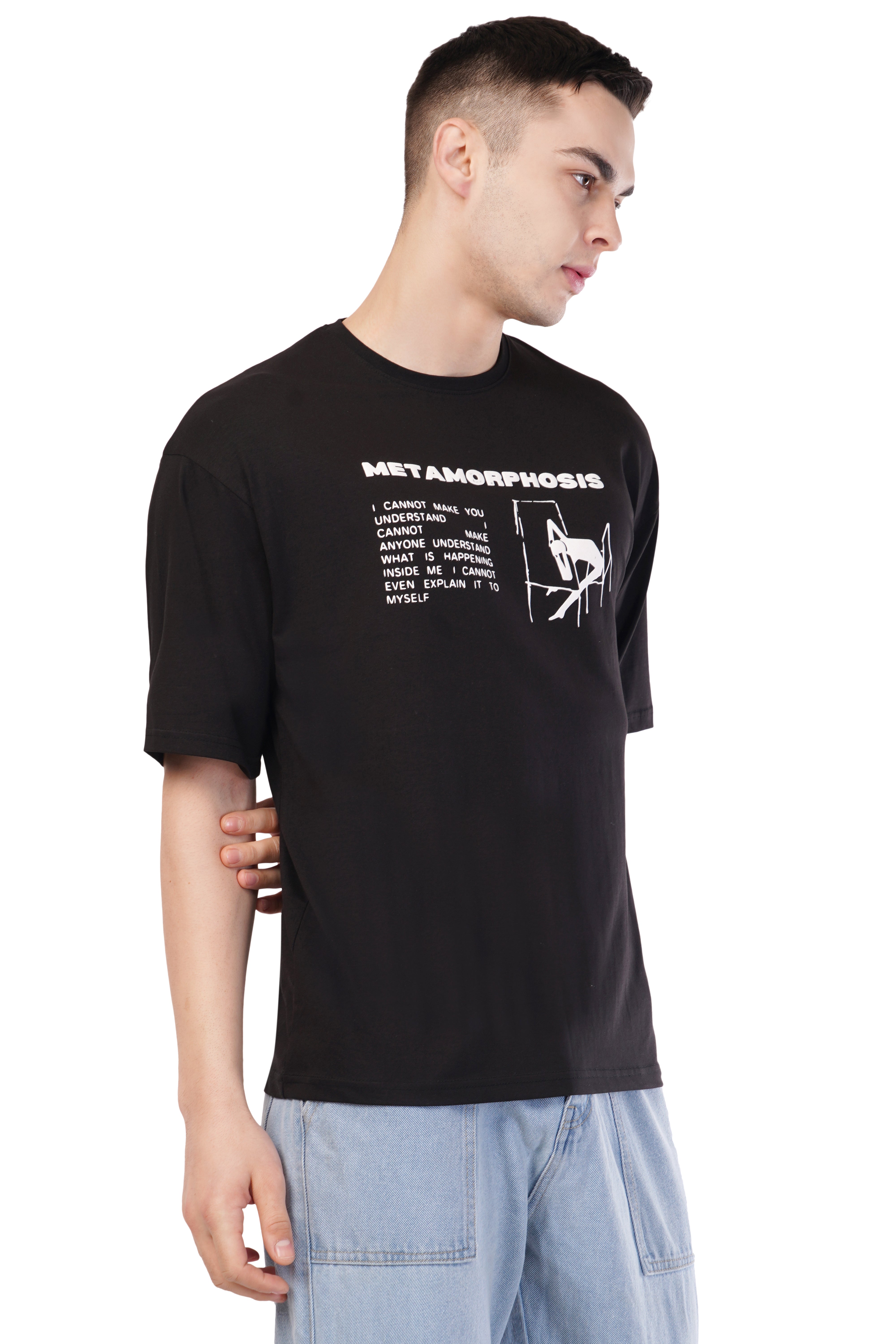 Metamorphosis Oversized T-Shirt (Black)