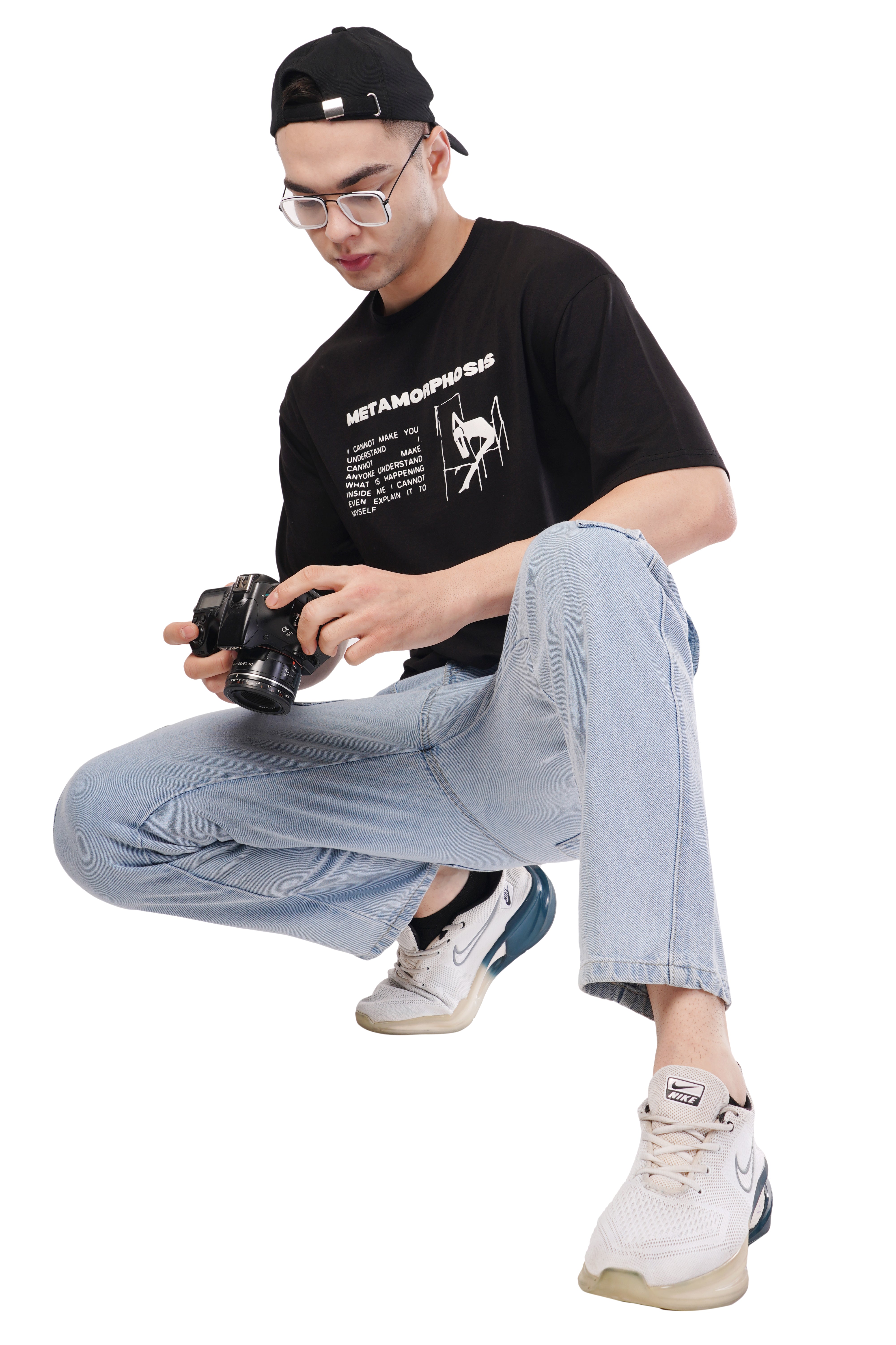 Metamorphosis Oversized T-Shirt (Black)