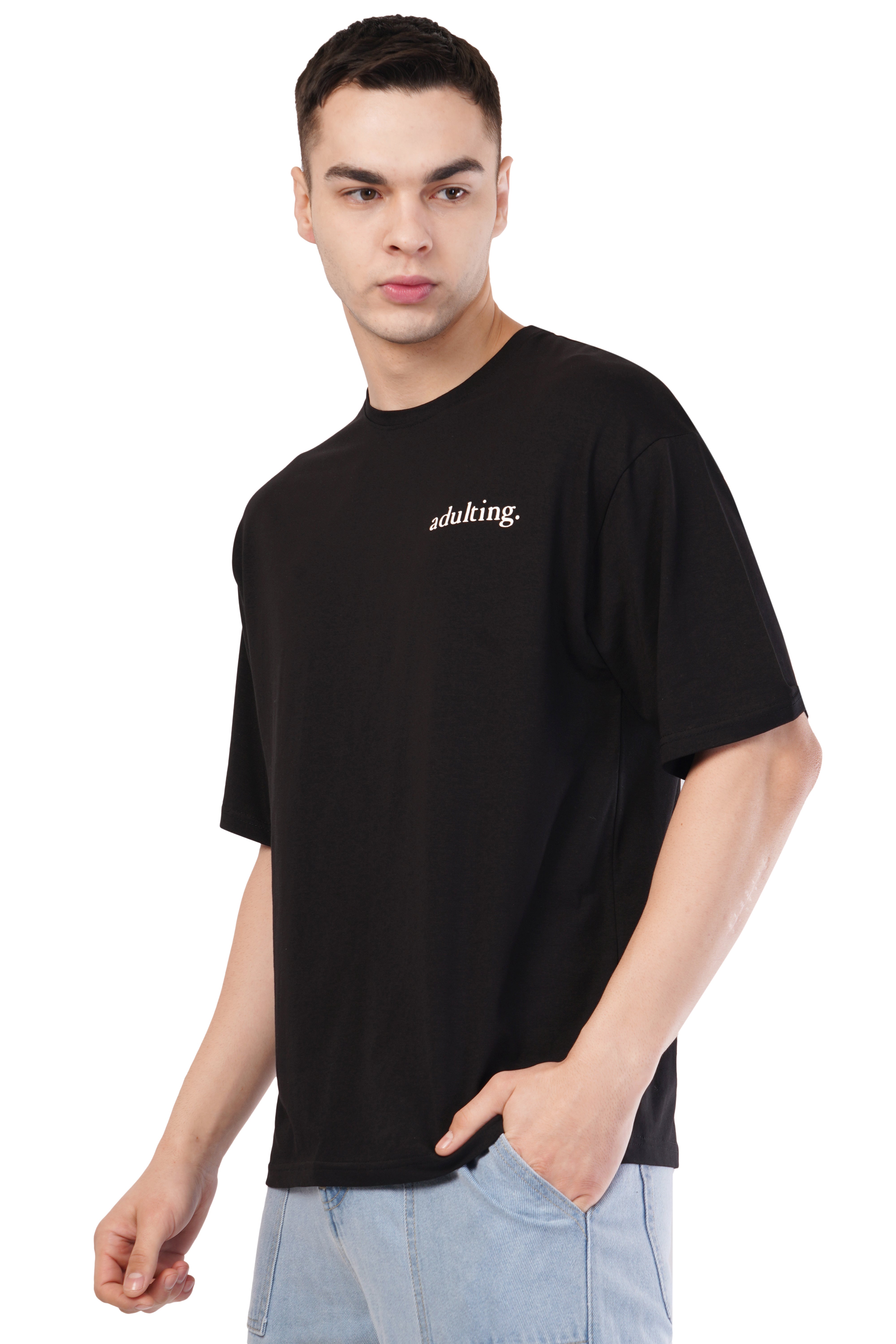 Adulting Oversized T-Shirt (Black)