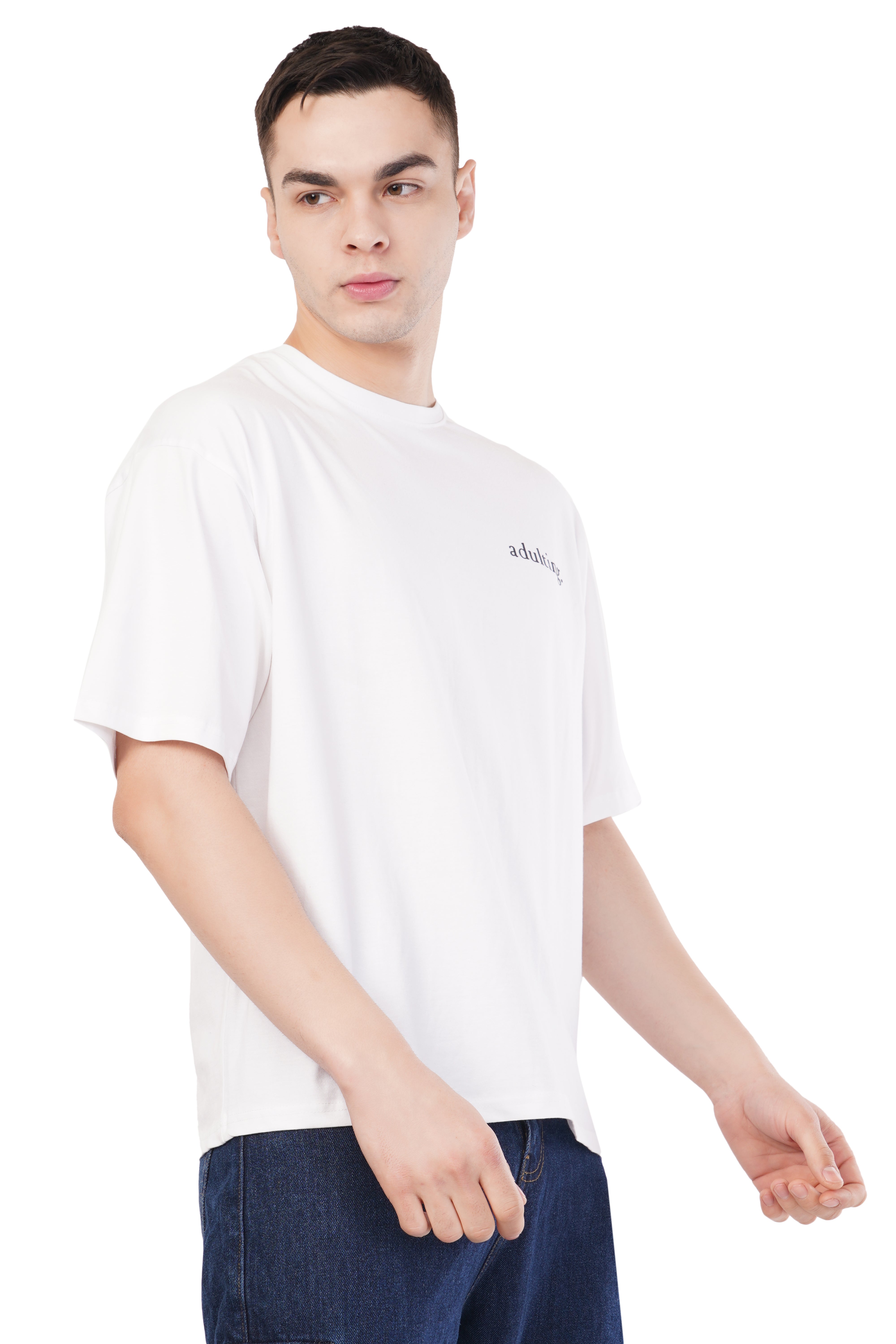 Adulting Oversized T-Shirt (White)