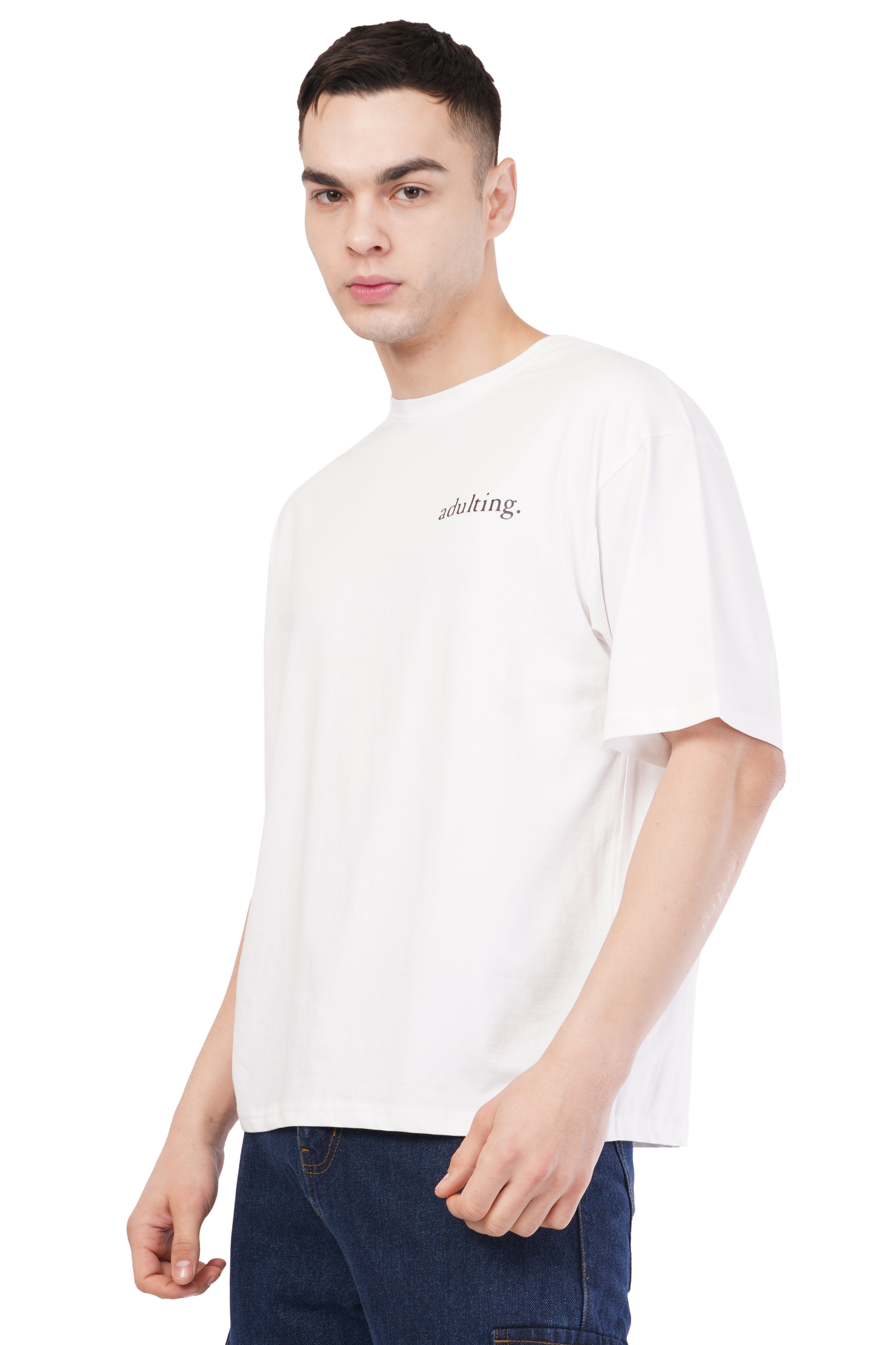 Adulting Oversized T-Shirt (White)