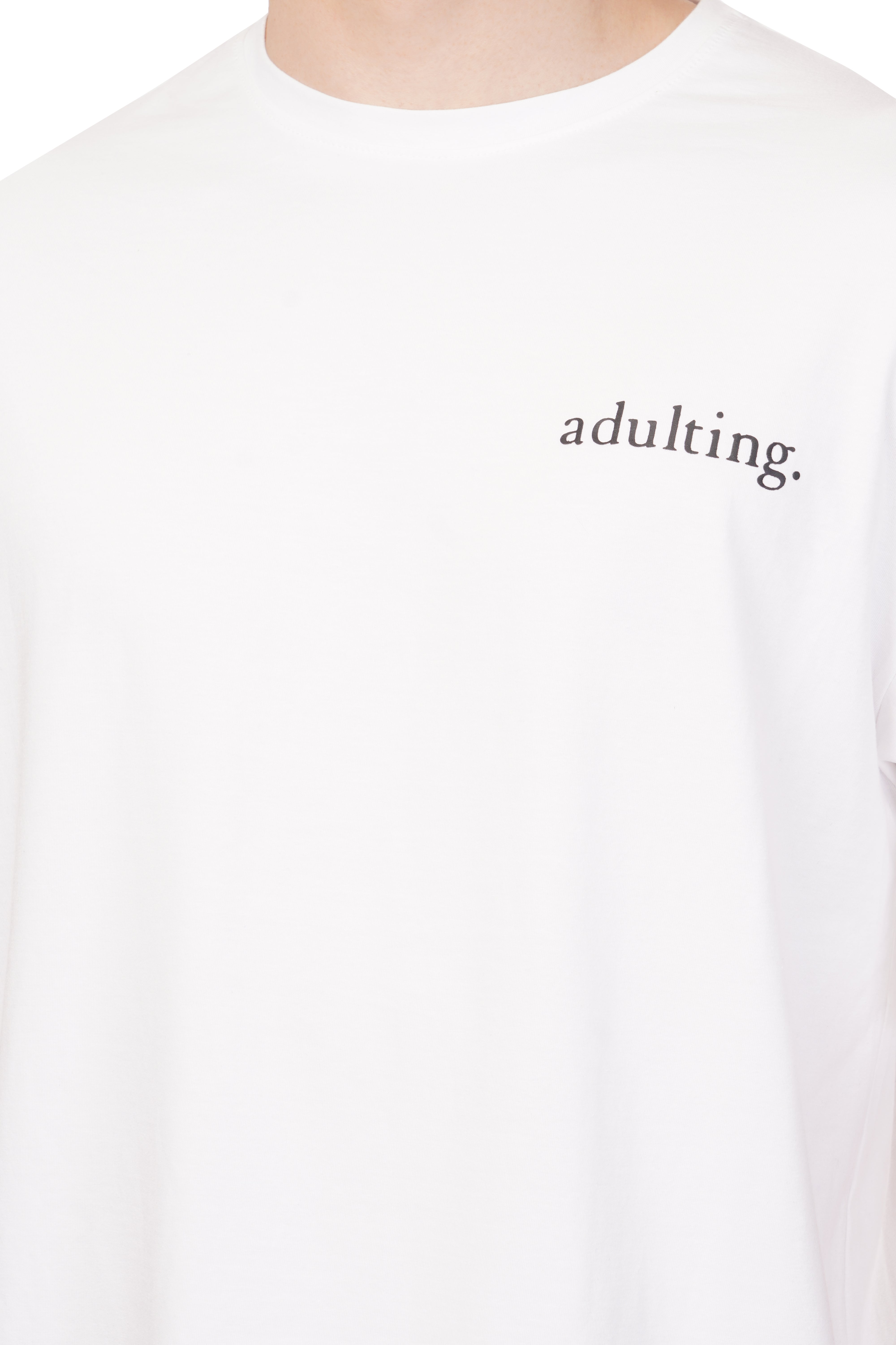 Adulting Oversized T-Shirt (White)