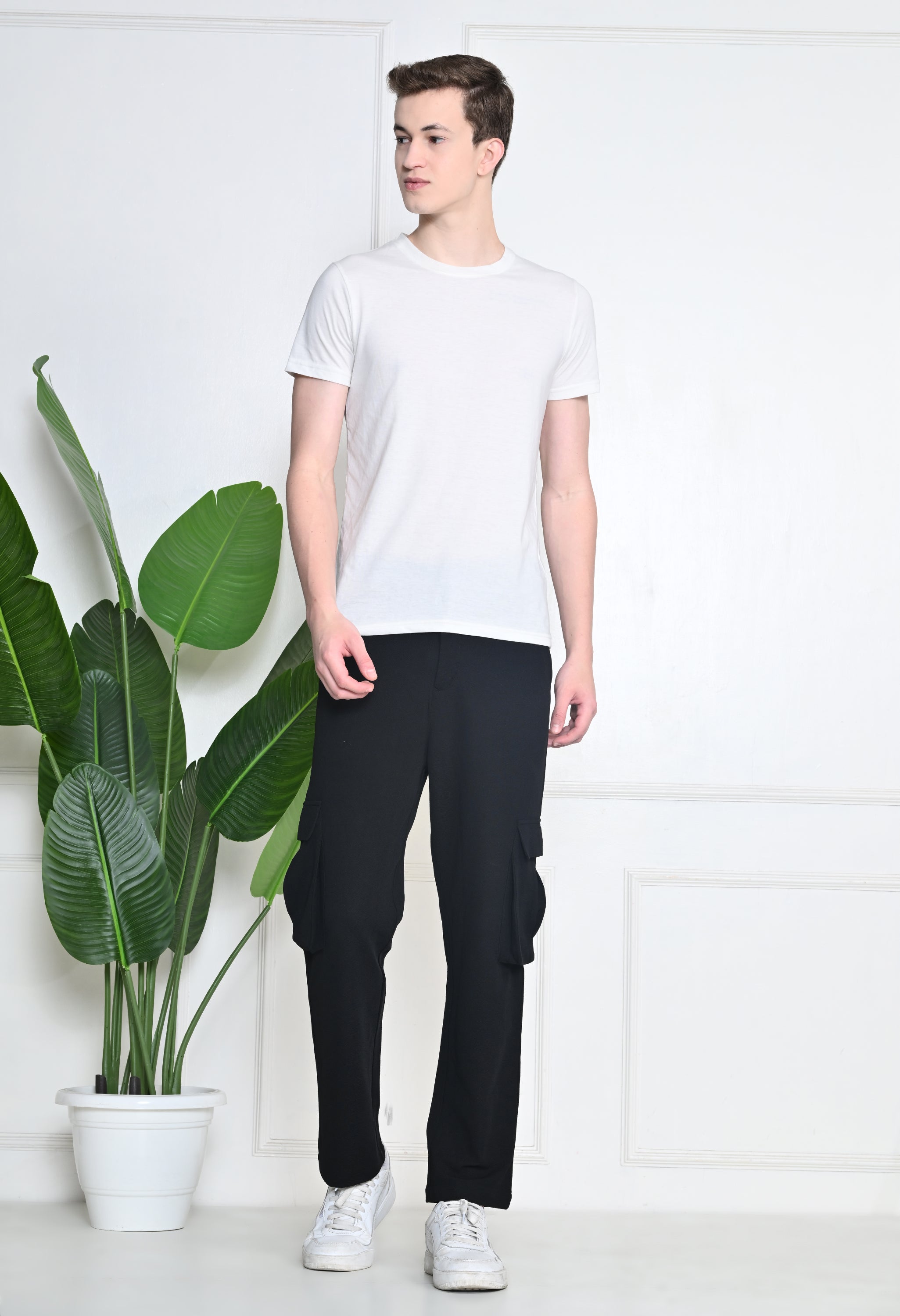 Black Cargo Pants (4-Pockets)