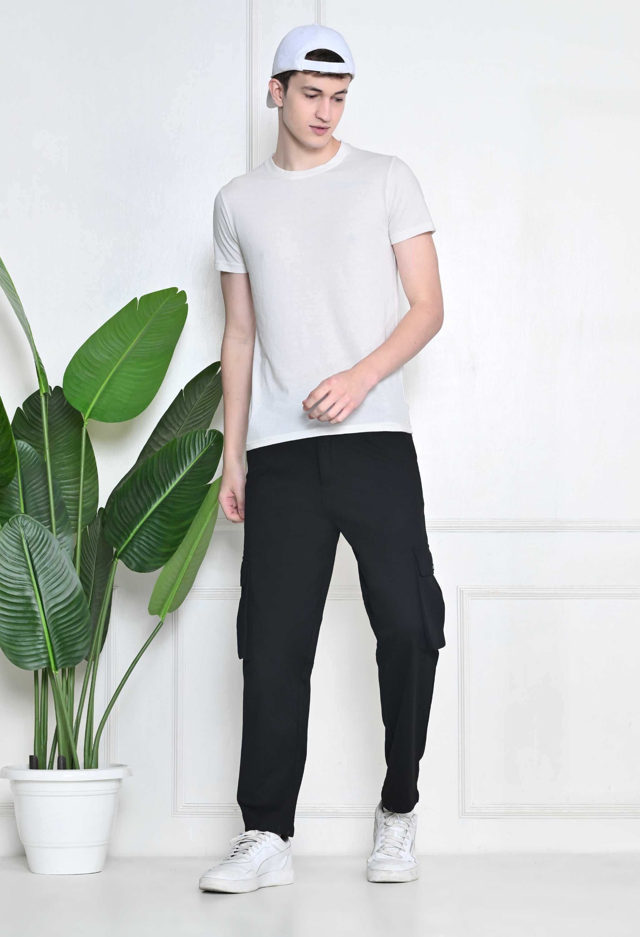 Black Cargo Pants (6-Pockets)
