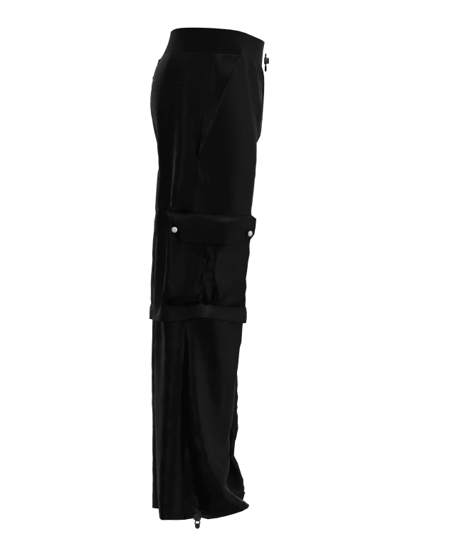 Black cargo pants for men – Stylish and comfortable streetwear.