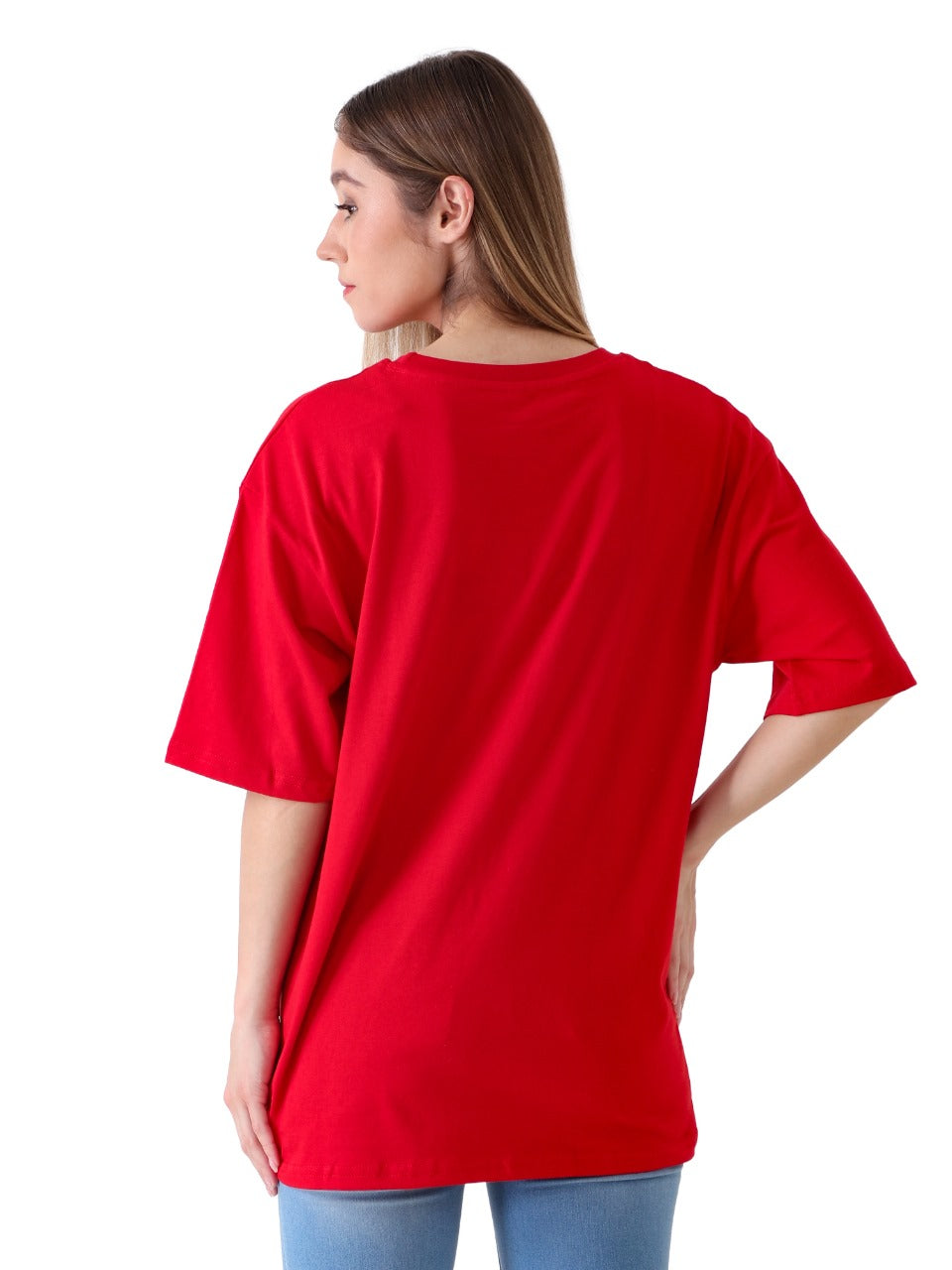 Don't Look - Red - Oversized Tshirt